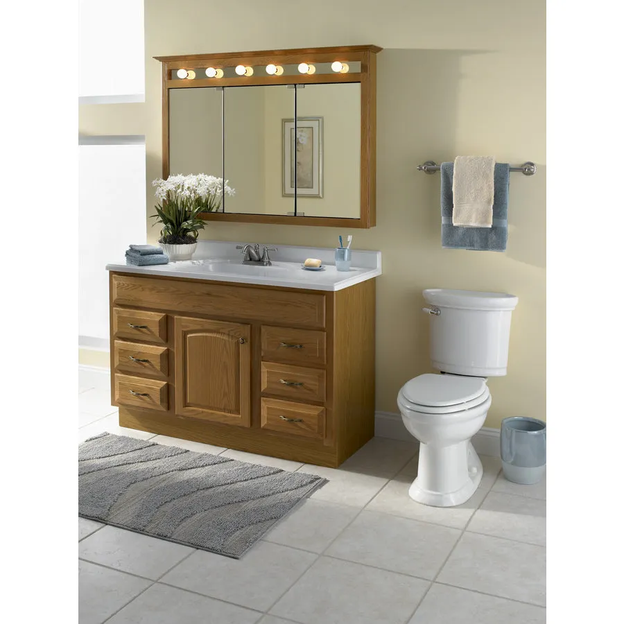 49-in White Cultured Marble Bathroom Vanity Top, photo 3 of 11