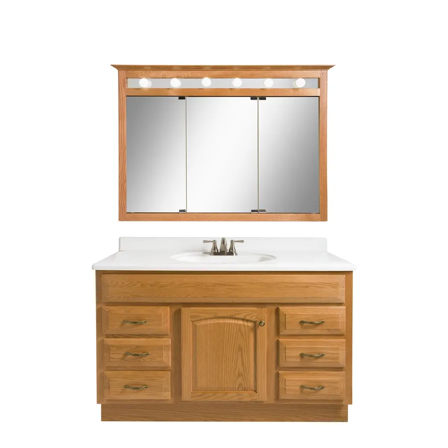 49-in White Cultured Marble Bathroom Vanity Top, photo 4 of 11