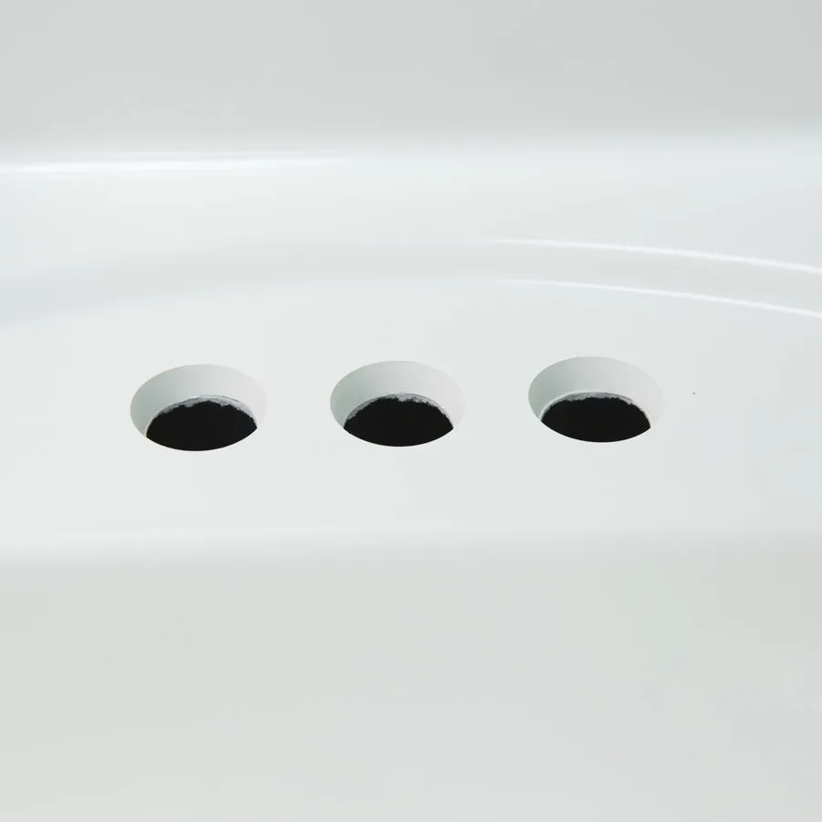 61-in White Cultured Marble Bathroom Vanity Top, photo 9 of 11