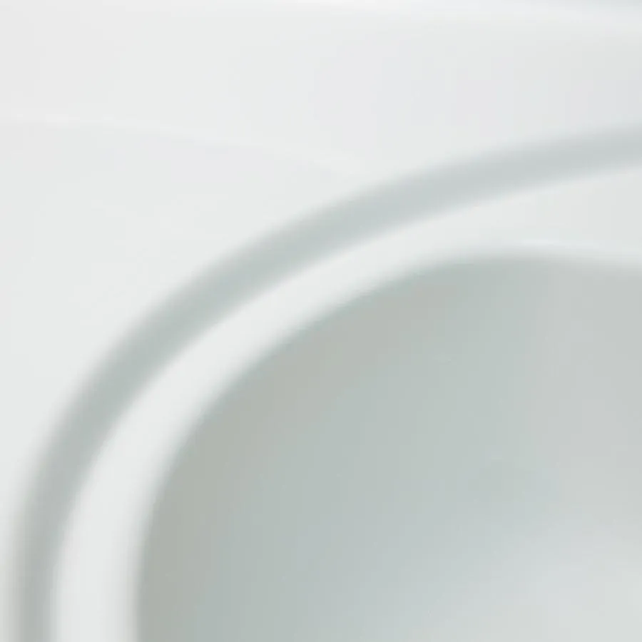 61-in White Cultured Marble Double Sink Bathroom Vanity Top, photo 8 of 11