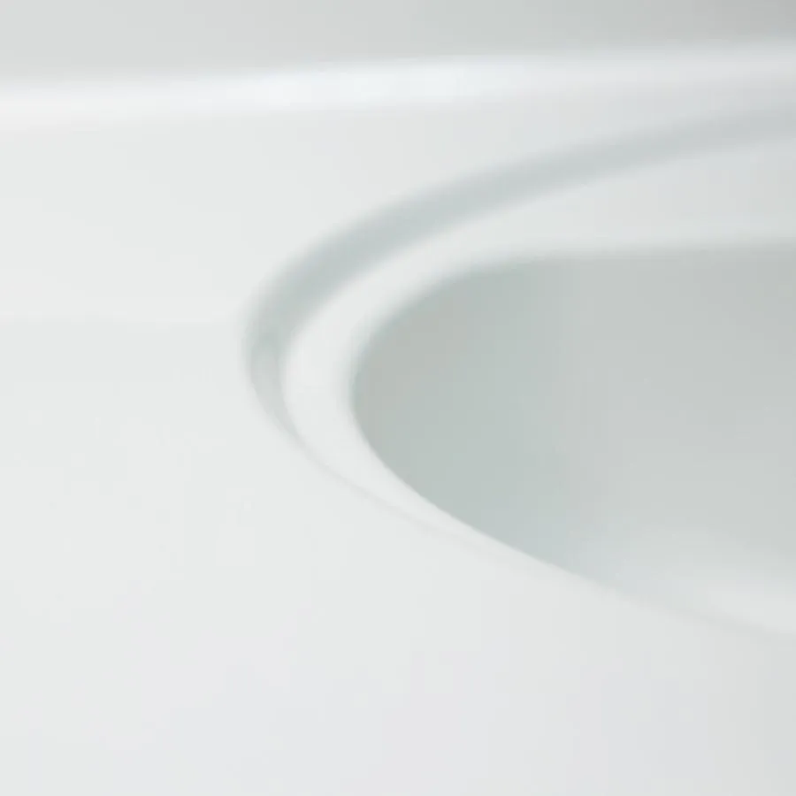 61-in White Cultured Marble Double Sink Bathroom Vanity Top, photo 7 of 11