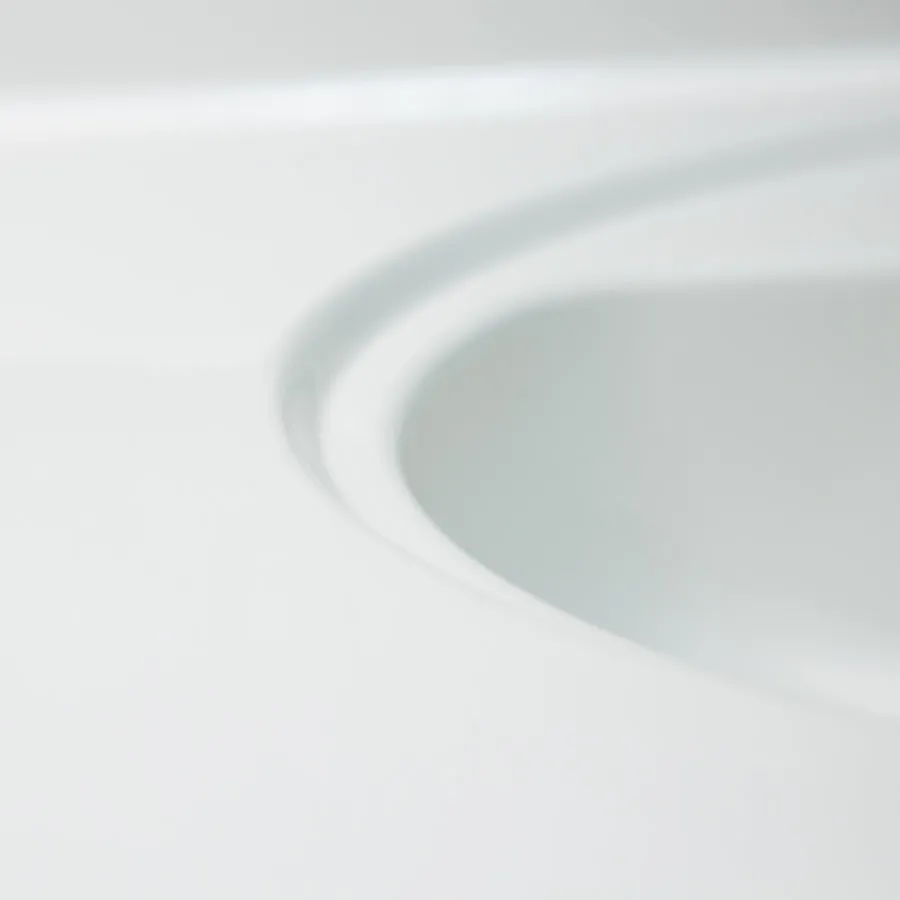 61-in White Cultured Marble Bathroom Vanity Top, photo 7 of 11