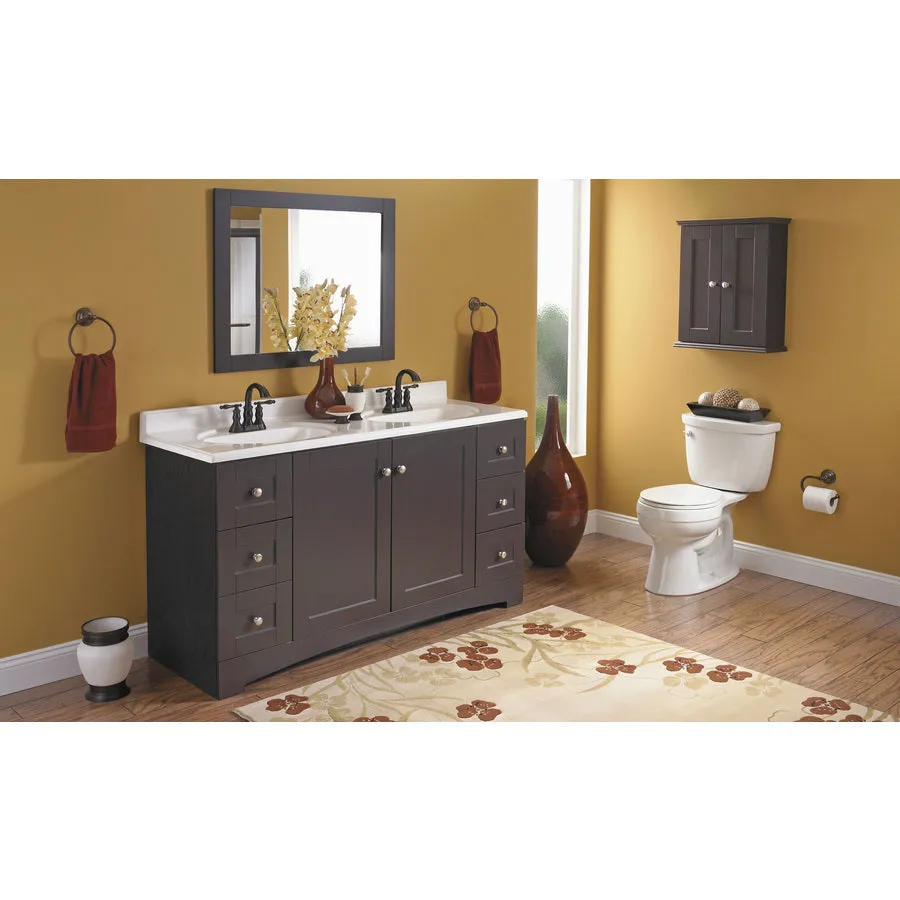 61-in White Cultured Marble Bathroom Vanity Top, photo 6 of 11