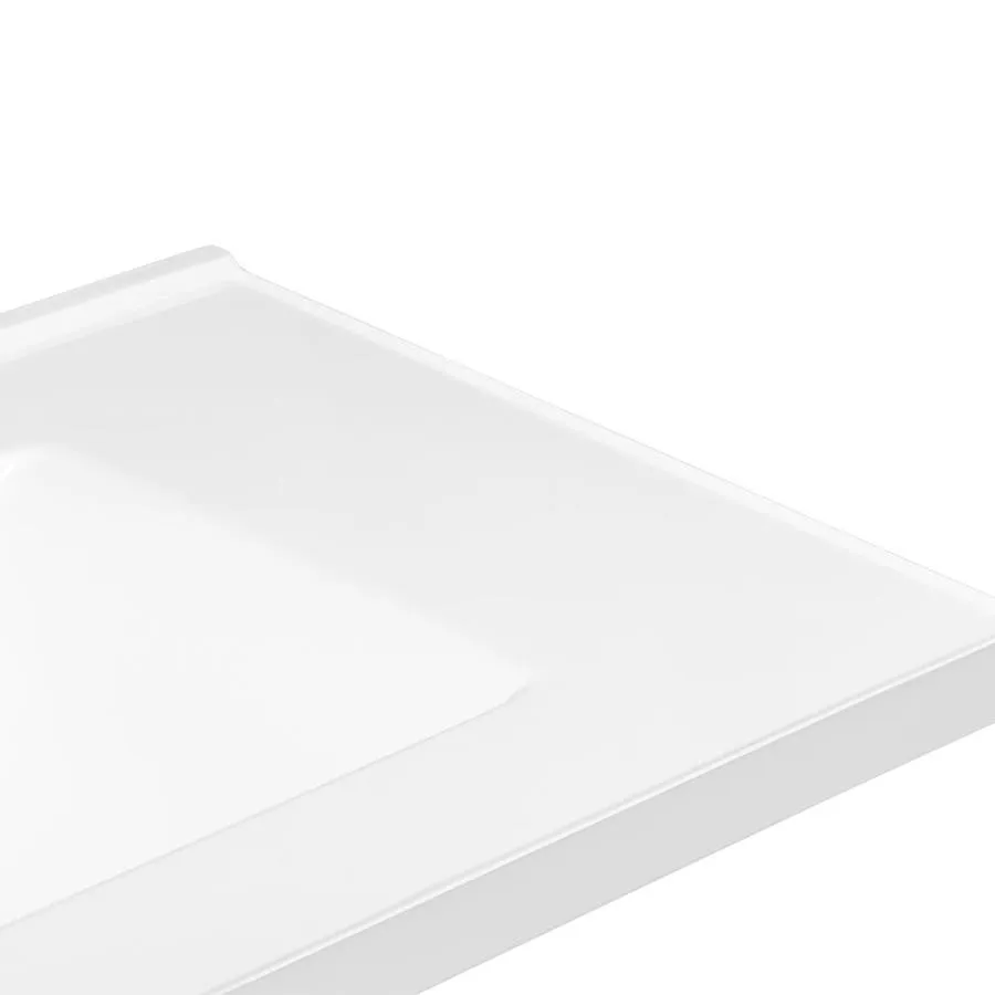 61-in White Cultured Marble Bathroom Vanity Top, photo 4 of 8