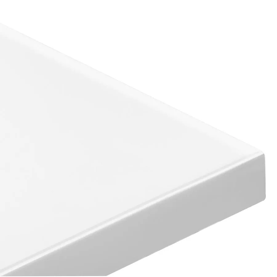 61-in White Cultured Marble Bathroom Vanity Top, photo 5 of 8