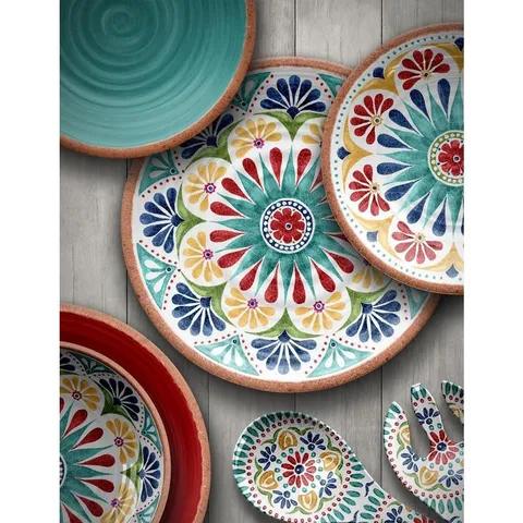 Rio Medallion Melamine Dinner Plate (Set of 6)