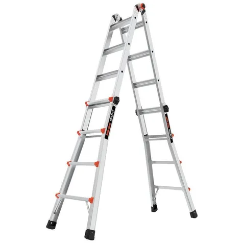 Multi Aluminum 18-ft Reach Type 1A - 300 lbs. Capacity Telescoping Multi-Position Ladder