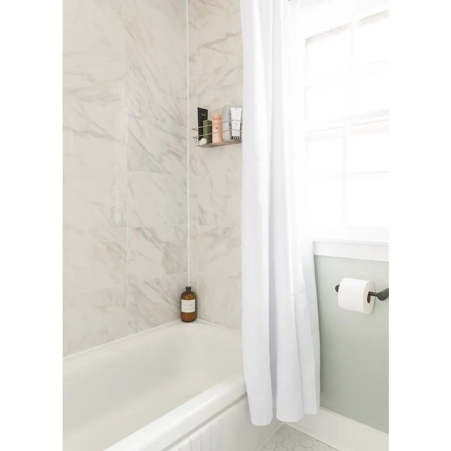 TRUE PORCELAIN CO. Arabescato Gold Polished 12-in x 24-in Polished Porcelain Marble Look Floor and Wall Tile, photo 10 of 12