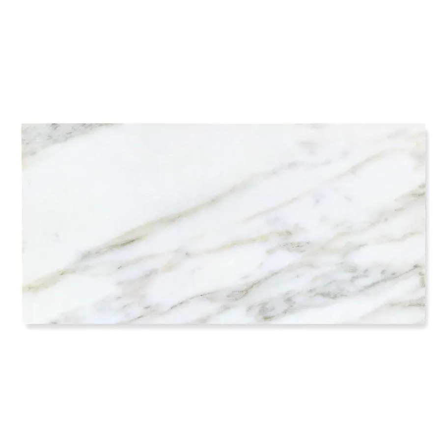 TRUE PORCELAIN CO. Arabescato Gold Polished 12-in x 24-in Polished Porcelain Marble Look Floor and Wall Tile, photo 12 of 12