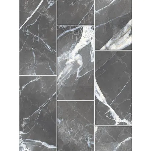 TRUE PORCELAIN CO. Calacatta Black Polished 12-in x 24-in Polished Porcelain Marble Look Floor and Wall Tile, photo 6 of 6