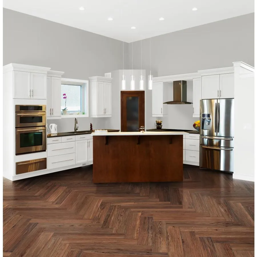 TRUE PORCELAIN CO. Shenandoah Mahogany 6-in x 6-in Porcelain Wood Look Tile Sample, photo 2 of 6