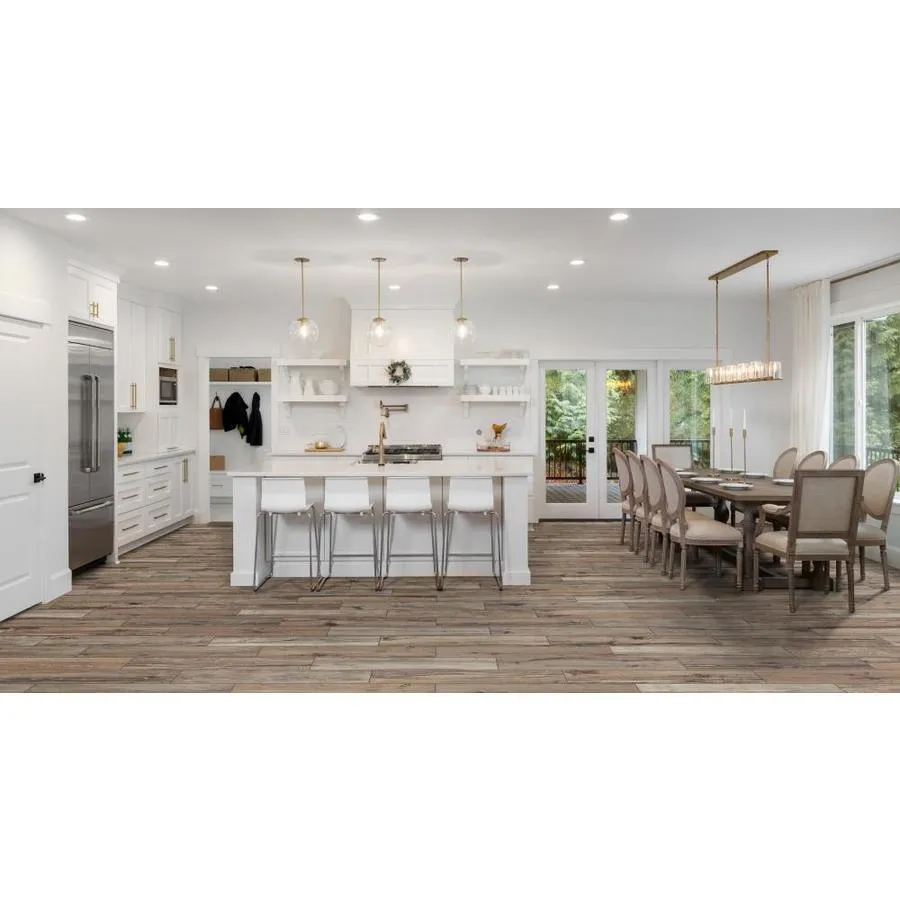 TRUE PORCELAIN CO. Palo Santo 6-in x 36-in Glazed Porcelain Wood Look Floor Tile, photo 4 of 6