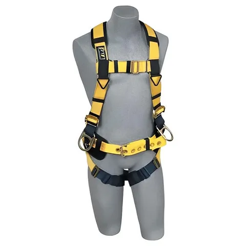 Delta Iron Worker's Harness with Pass Thru Buckle Leg Straps