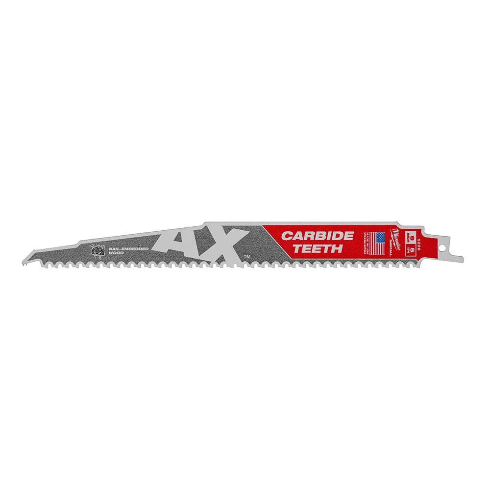 M18 FUEL 18-Volt Lithium-Ion Brushless Cordless Sawzall Reciprocating Saw Kit with Carbide Teeth The AX SAWZALL Blade, photo 2 of 9