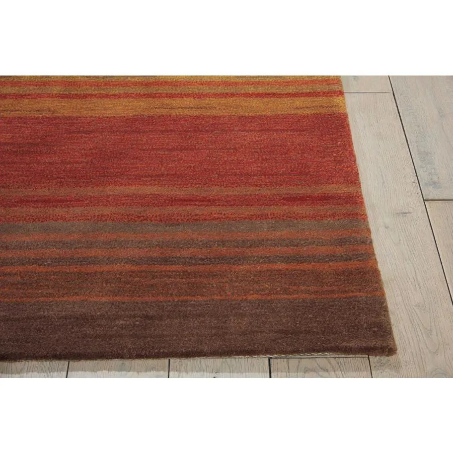 Nourison Contour 8 x 10 Harvest Indoor Abstract Mid-Century Modern Handcrafted Area Rug, photo 3 of 4