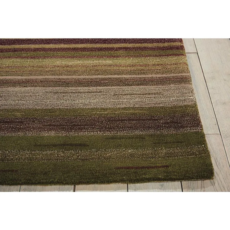 Nourison Contour 8 x 10 Forest Indoor Abstract Mid-Century Modern Handcrafted Area Rug, photo 3 of 4