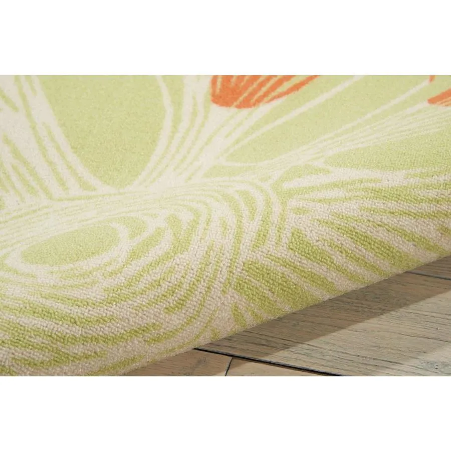 Nourison Home And Garden 5 x 7 Ivory Indoor/Outdoor Abstract Coastal Area Rug, photo 2 of 3