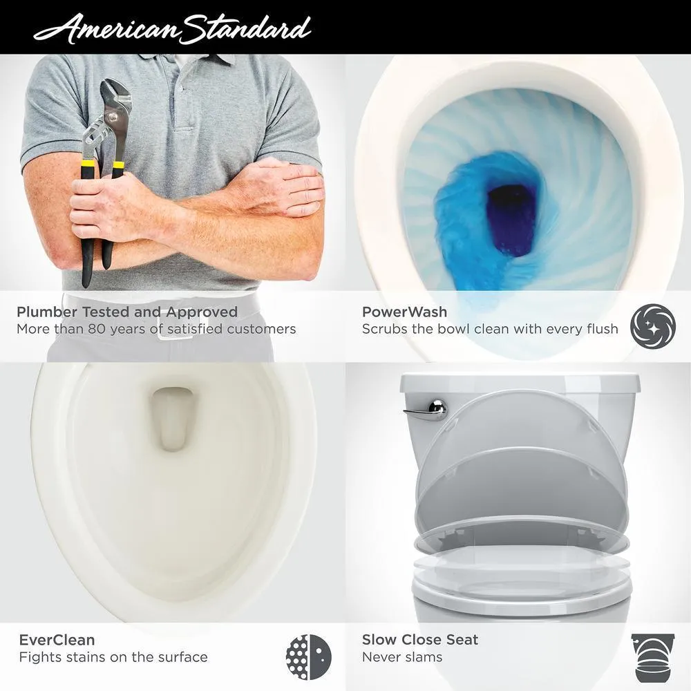 Cadet 3 FloWise Tall Height 2-Piece 1.28 GPF Single Flush Elongated Toilet in White with Slow Close Seat (4-Pack), photo 3 of 9