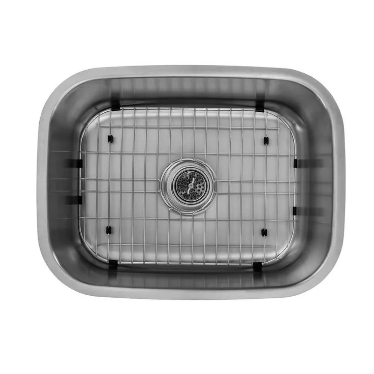 All-in-One Undermount 18-Gauge Stainless Steel 24 in. 0-Hole Single Bowl Bar Sink with Pull Down Faucet, photo 5 of 6