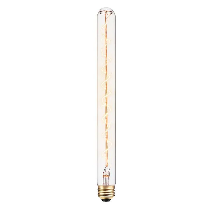 Globe Electric 60-Watt Designer Vintage T12 Incandescent Twister Light Bulb, photo 3 of 4