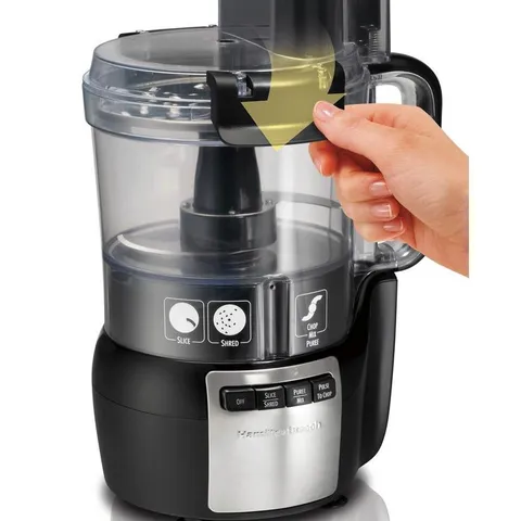 Stack and Snap 10-Cup 3-Speed Black Food Processor