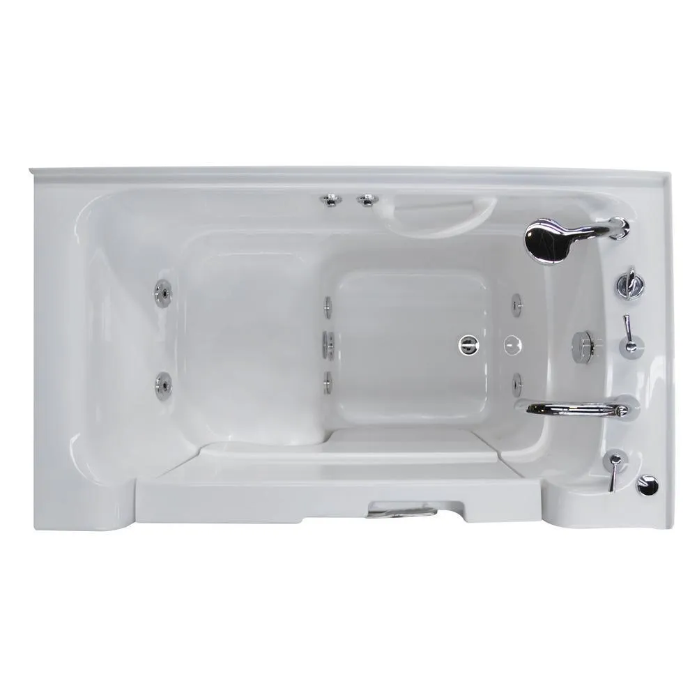 Universal Tubs HD Series 2953WCA Wheelchair Accessible 53 in. Walk-In Whirlpool Bathtub, White, with 1.6 GPF Single-Flush Toilet, photo 6 of 18