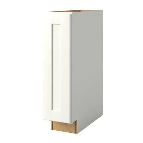 allen + roth Aveley 9-in W x 34.5-in H x 24-in D Linen Maple Door Base Semi-Custom Cabinet, photo 3 of 3