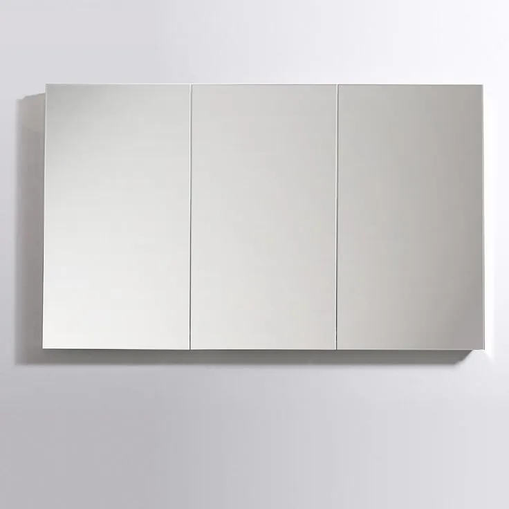 Fresca 59 in. W x 36 in. H x 5 in. D Frameless Recessed or Surface-Mounted Bathroom Medicine Cabinet, photo 2 of 6