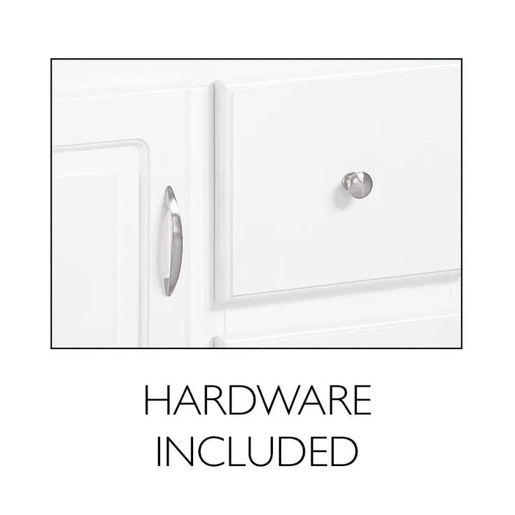 Wyndham RTA 18 in. x 16 in. x 33 in. 1-Door Bath Vanity in White w/ 4 in. Centerset Solid White CM Vanity Top w/ Basin, photo 4 of 9