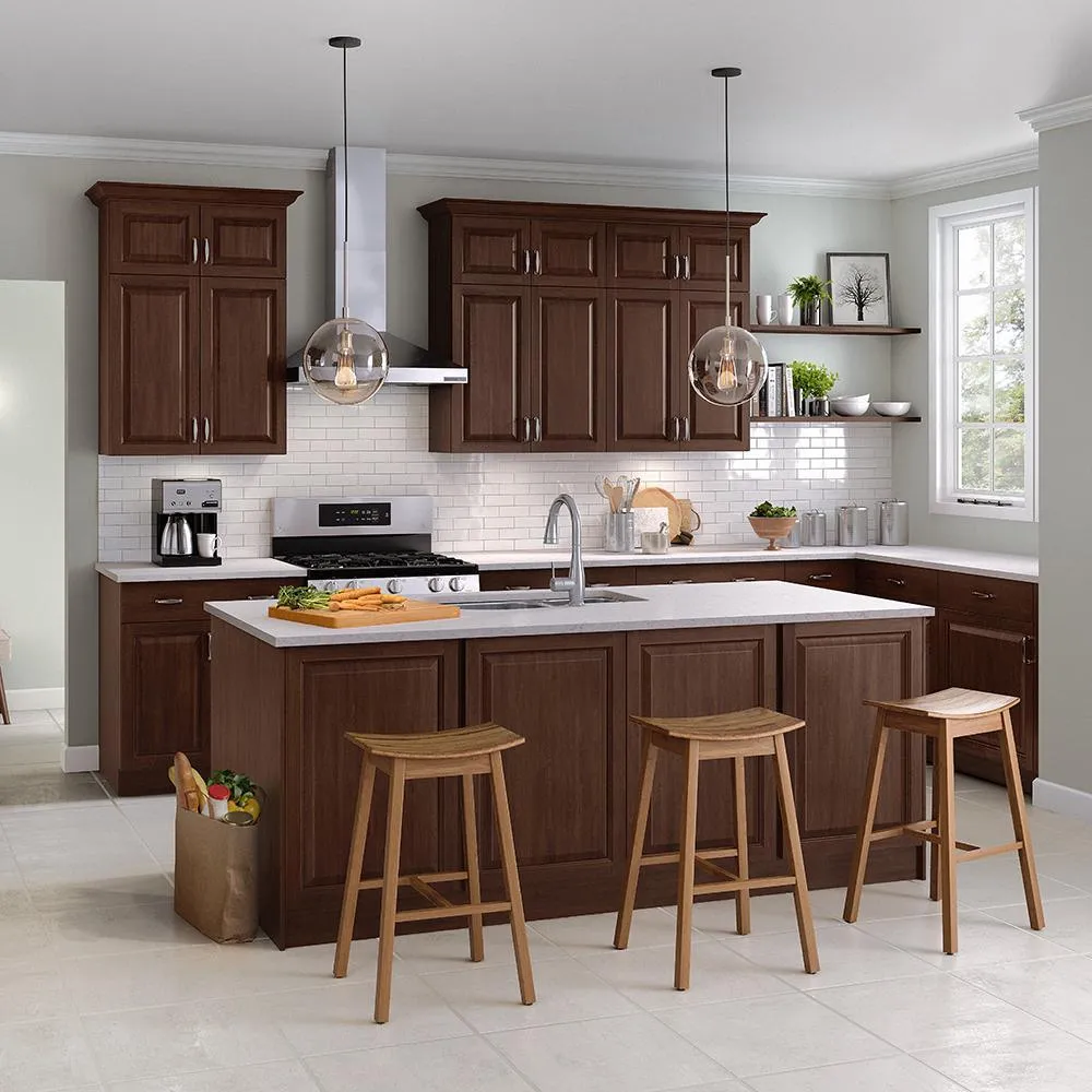 Benton Assembled 18x84x24 in. Pantry Cabinet with Adjustable Shelves in Amber, photo 3 of 15