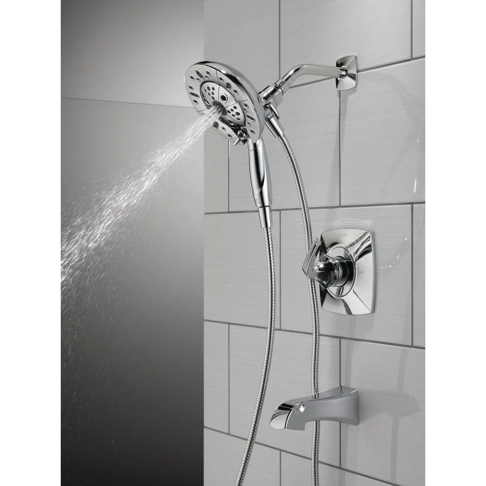 Vesna In2ition 2-in-1 Single-Handle 5-Spray Tub and Shower Faucet in Chrome (Valve Included), photo 11 of 16