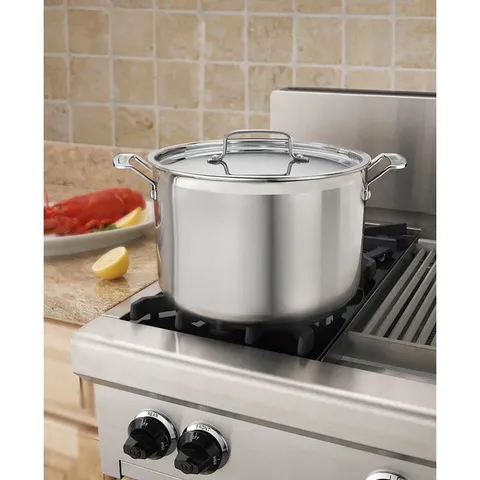 MultiClad Pro 12 qt. Stainless Steel Stock Pot with Lid