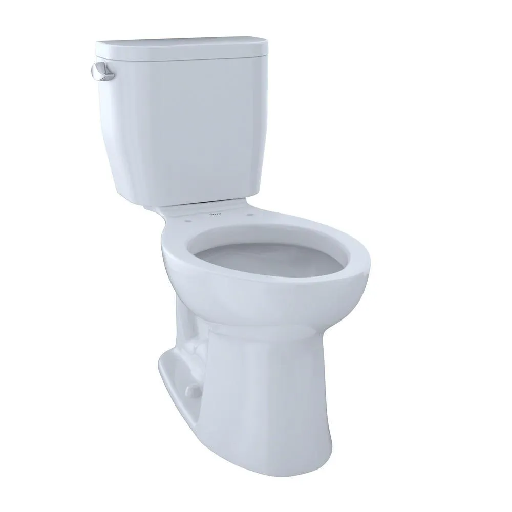 TOTO Entrada 2-Piece 1.28 GPF Single Flush Elongated Toilet in Cotton White, photo 3 of 10