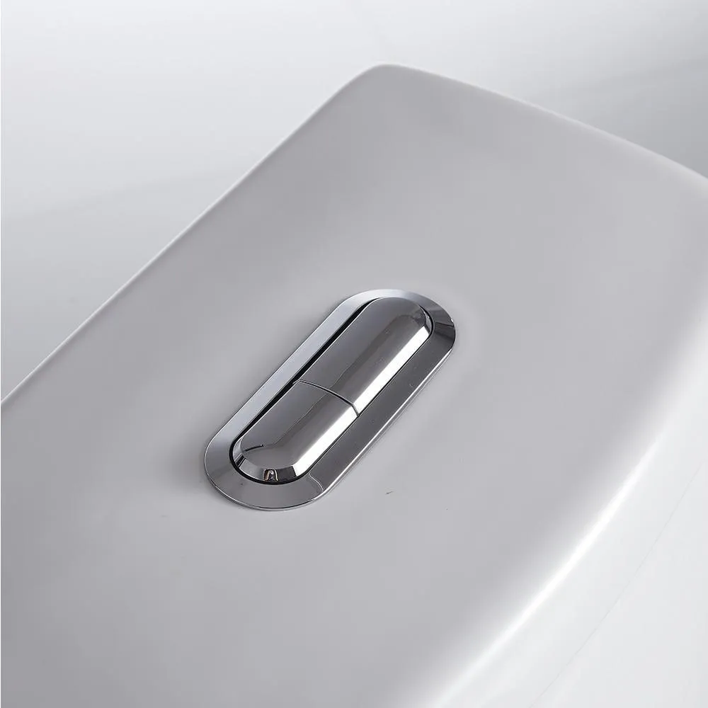 1-piece 1.28 GPF Dual Flush High Efficiency Elongated Toilet in White(Seat Included), photo 6 of 7