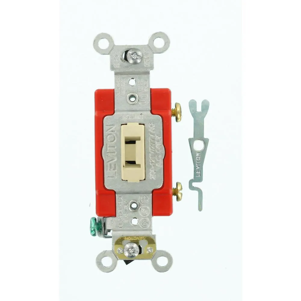 20 Amp Industrial Grade Heavy Duty Single Pole Locking Toggle Switch, Gray, photo 5 of 6