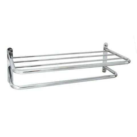 Hotel Grade 24 in. Wall Mounted Towel Rack in Polished Chrome