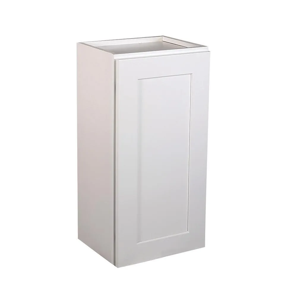 Brookings Plywood Ready to Assemble Shaker 12x24x12 in. 1-Door Wall Kitchen Cabinet in White, photo 6 of 6