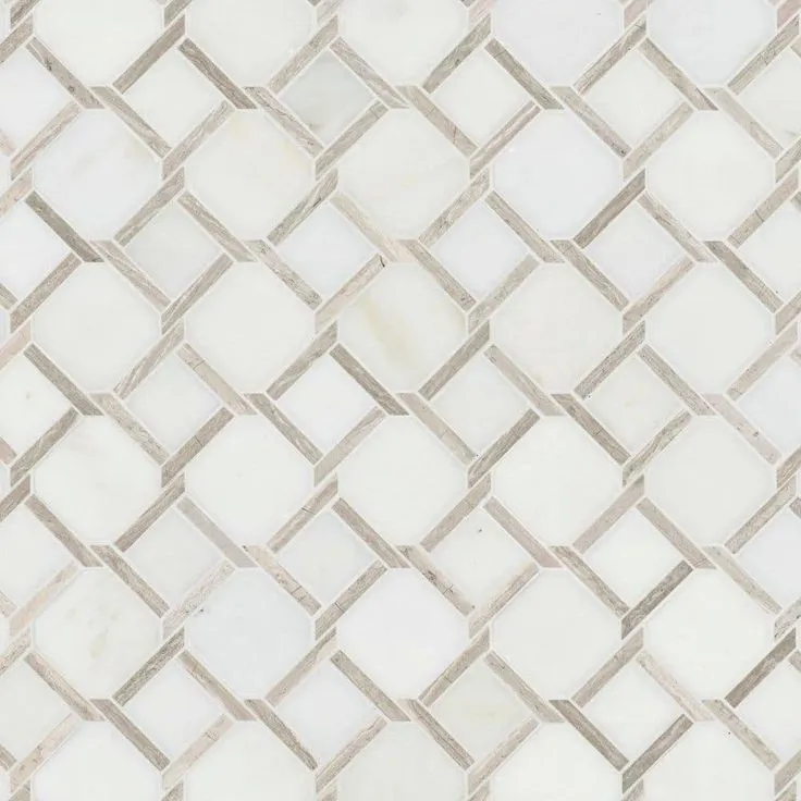 MSI Marbella Lynx 12 in. x 12 in x 10mm Polished Marble Mesh-Mounted Mosaic Tile (10 sq. ft. / case), photo 2 of 7
