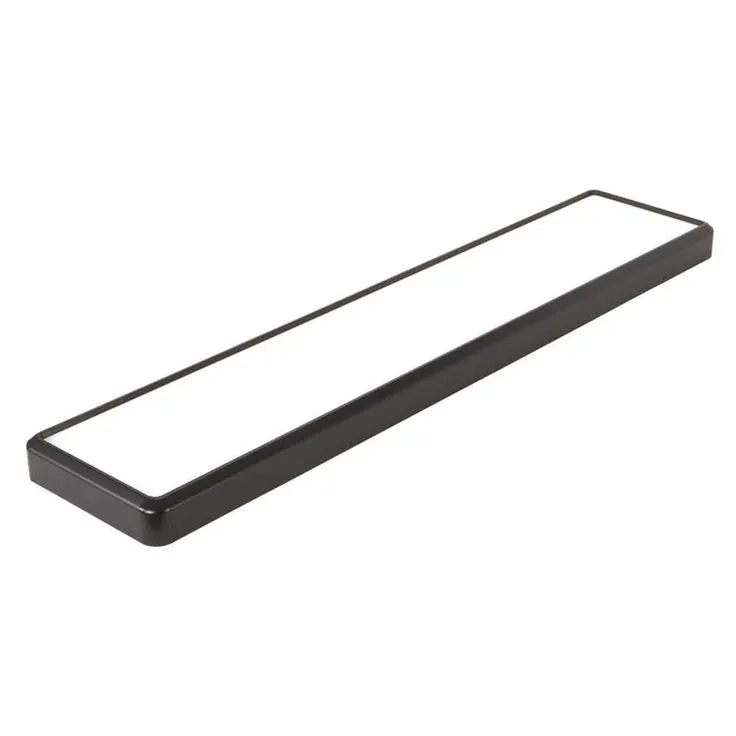 Commercial Electric 4 ft. x 10 in. Deco Matte Black Back-Lit Flat Panel LED Flush Mount 4000 Lumens 3000K 4000K 5000K Dimmable, photo 10 of 10