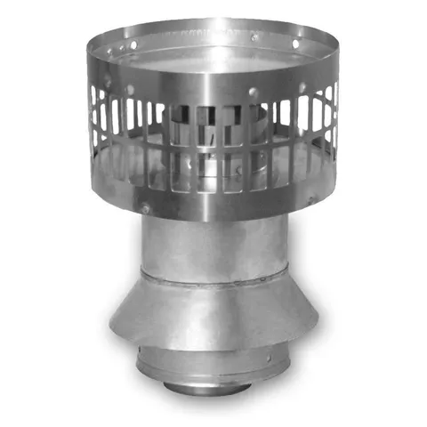 3 × 5 in Stainless Steel Concentric Vertical Vent Termination For Indoor Tankless Gas Water Heaters