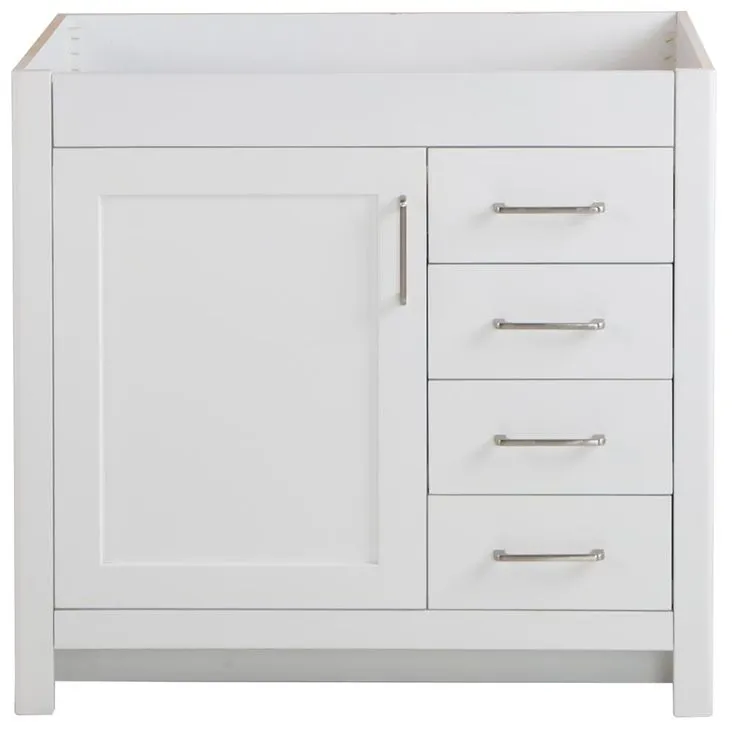 Westcourt 36 in. W x 21 in. D x 34 in. H Bath Vanity Cabinet Only in Sterling Gray, photo 7 of 22