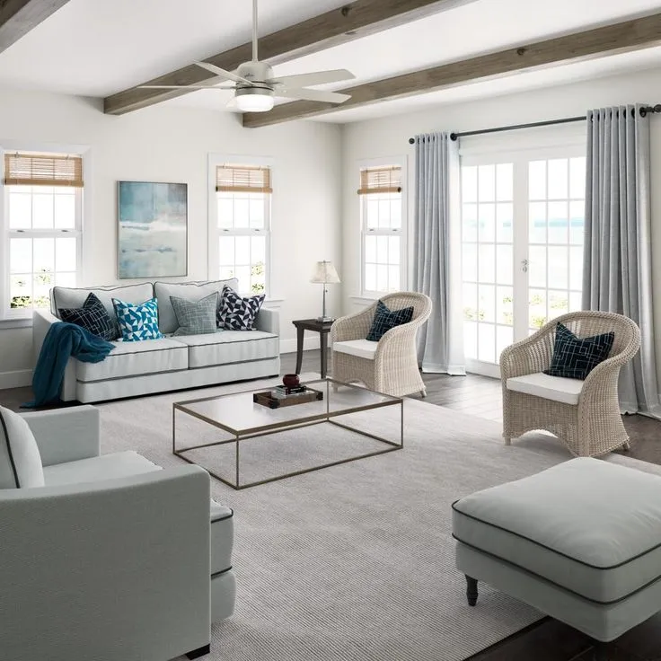 Cavera II 52 in. Indoor Matte Nickel Wifi-Enabled Smart Ceiling Fan with Light Kit & Remote, photo 7 of 10
