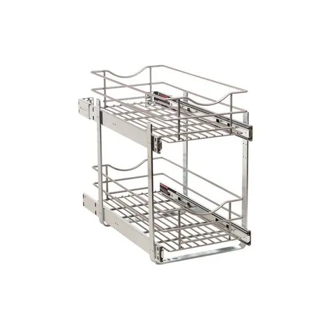 11 × 19.1875 in 2-Tier Pull Out Metal Soft Close Baskets & Organizers