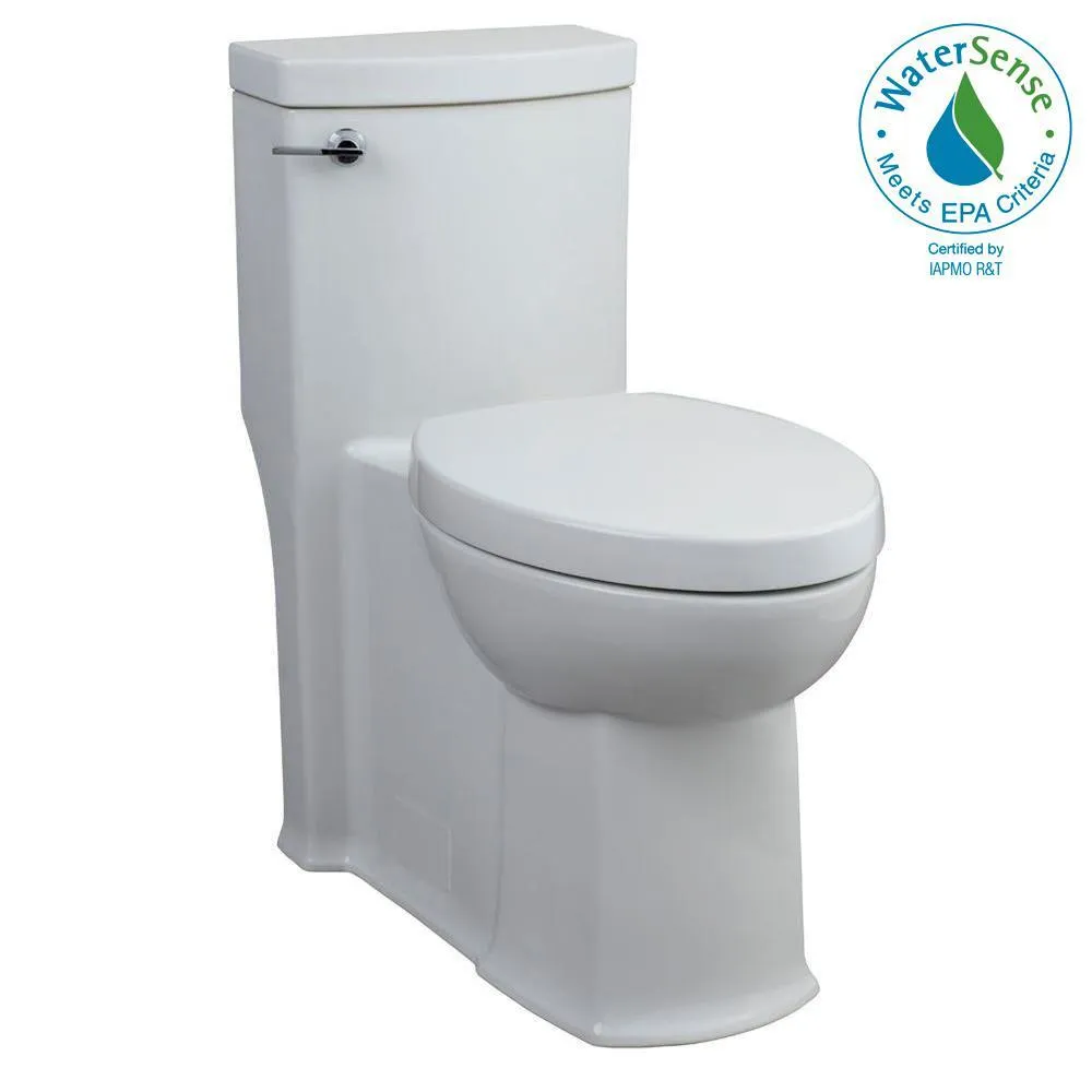 Boulevard FloWise Tall Height 1-Piece 1.28 GPF Single Flush Elongated Toilet with Concealed Trap-Way in White, photo 6 of 8