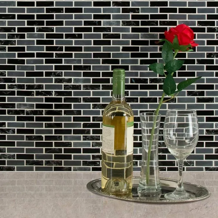 MSI Glissen 12 in. x 12 in. x 6mm Glass Mesh-Mounted Mosaic Tile (15 sq. ft./case), photo 4 of 8