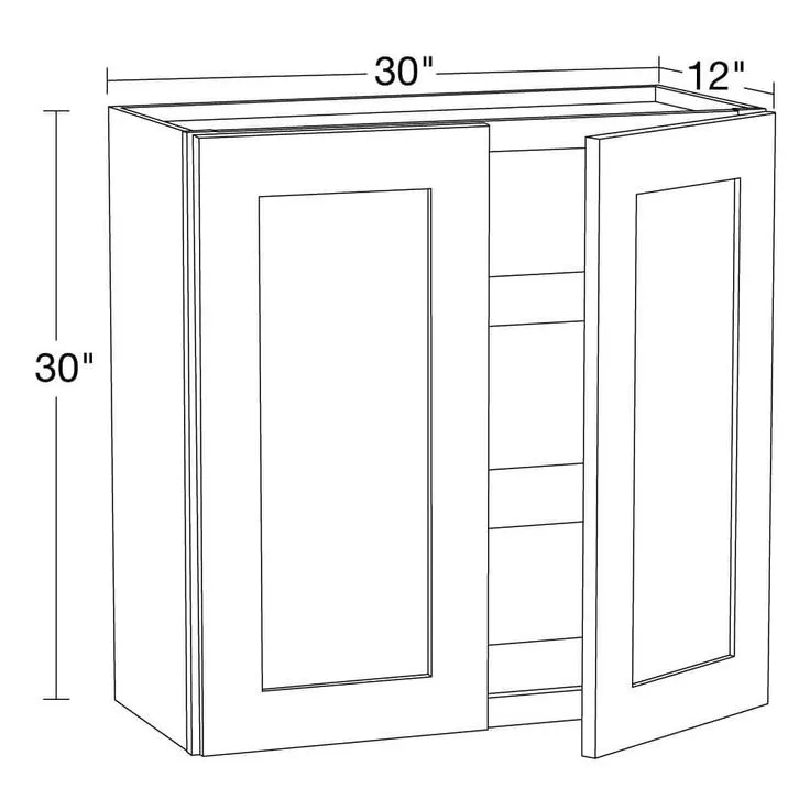 Home Decorators Collection Newport 30 in. W x 12 in. D x 30 in. H Assembled Plywood Wall Kitchen Cabinet in Mythic Blue with Soft Close, photo 4 of 5