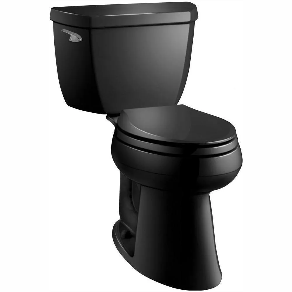 Highline Classic Comfort Height 10 in. Rough-In 2-Piece 1.28 GPF Single Flush Elongated Toilet in Almond, photo 6 of 7
