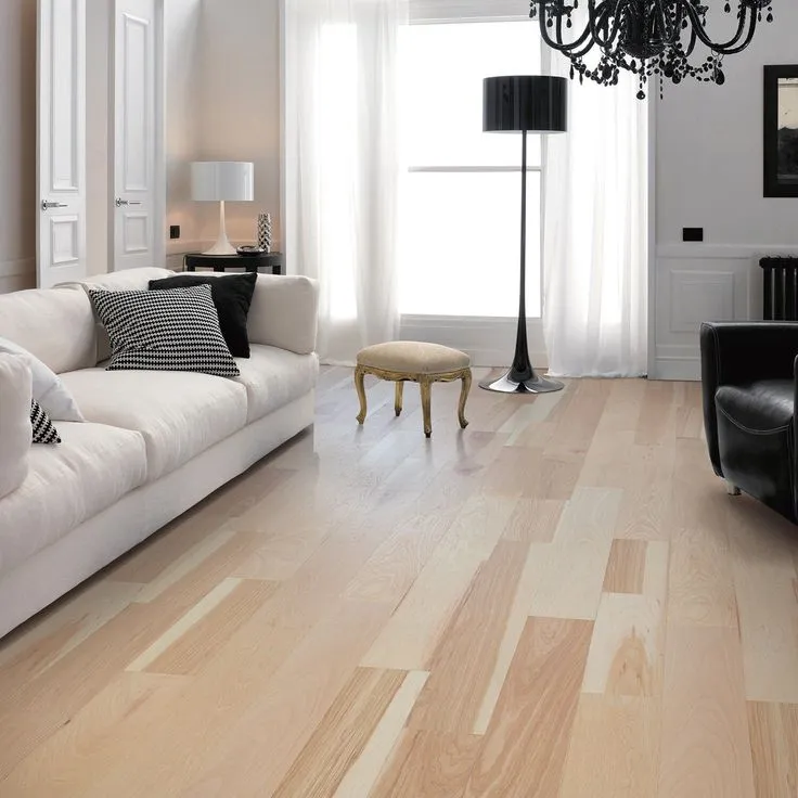 Style Selections 5-in Natural Hickory Wirebrushed Engineered Hardwood Flooring (36.09-sq ft), photo 5 of 6