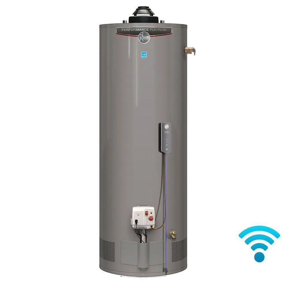 Performance Platinum 38 Gal. Tall 12 Year 40,000 BTU Natural Gas ENERGY STAR Tank Water Heater with WiFi Module Included, photo 6 of 8