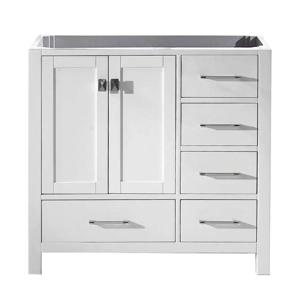 Caroline Avenue 48 in. W Bath Vanity Cabinet Only in Espresso, photo 10 of 30
